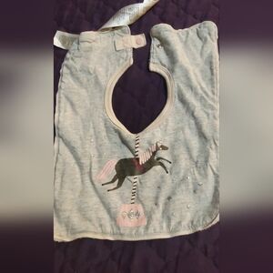 Gray Carousel Horse Graphic Top